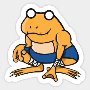 Orange frog - Ruckus Sticker